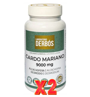 Pack de 2 unidades Cardo Mariano 9000 Mg  60 Capsulas Derbos