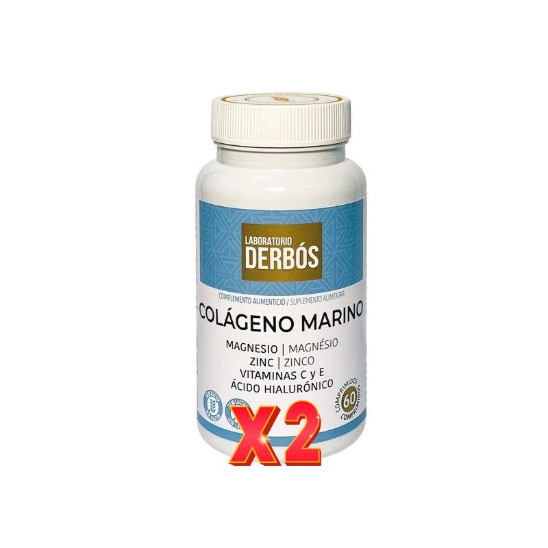 Pack de 2 unidades Colageno Marino 60 Comprimidos Derbos Pack de 2 unidades Colageno Marino 60 Comprimidos Derbos