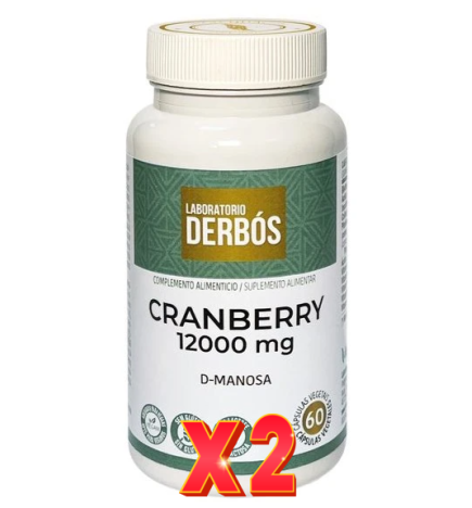 Pack de 2 unidades Cranberry 12000 60 Capsulas Derbos