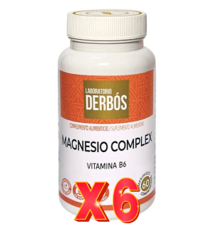 Pack de 6 unidades Magnesio Complex 60 Comprimidos Derbos