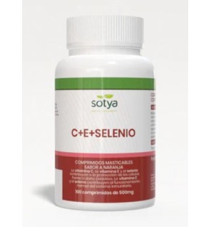 Antioxidante Vitamina C,E + Selenio 500Mg 100 Comprimidos Sotya