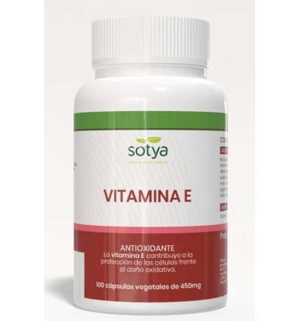 Vitamina E Natural 500Mg 100 Capsulas Sotya