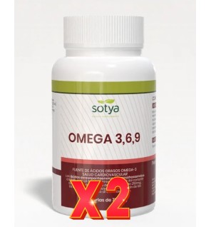 Pack de 2 unidades Omega 3, 6 Y 9 500Mg 110 Perlas Sotya