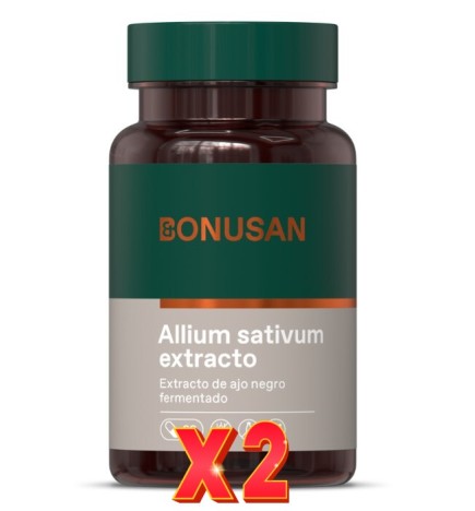 Pack de 2 unidades Allium Sativum Extracto 60 Cápsulas Bonusan