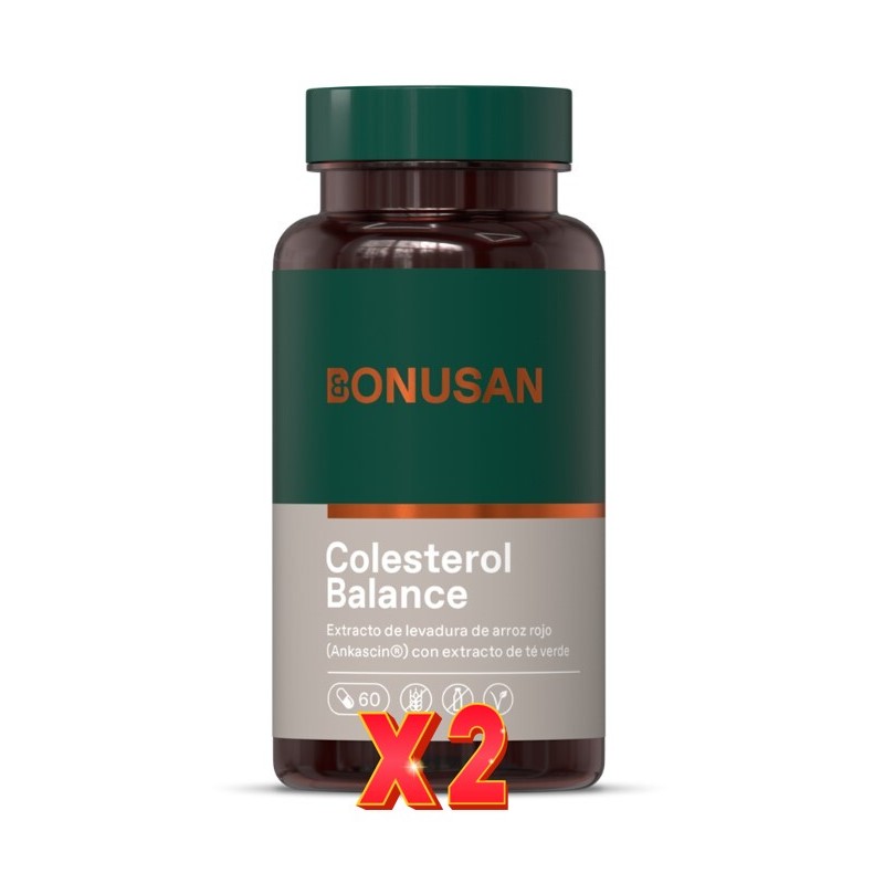Pack de 2 unidades Colesterol Balance 60 Cápsulas Bonusan Pack de 2 unidades Colesterol Balance 60 Cápsulas Bonusan