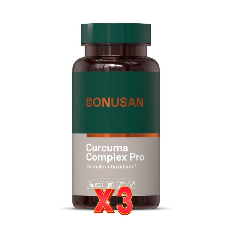 Pack de 3 unidades Curcuma Pro 60 Capsulas Bonusan
