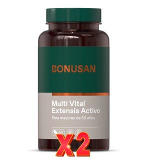 Pack de 2 unidades Multi Vital Extensis Activo 90 Comprimidos Bonusan