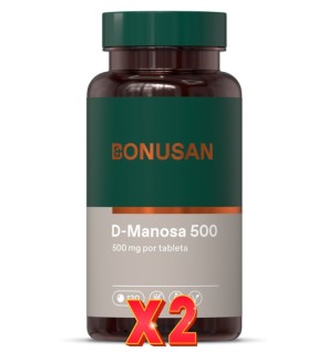 Pack de 2 unidades D-Manosa 500 120 Comprimidos Bonusan