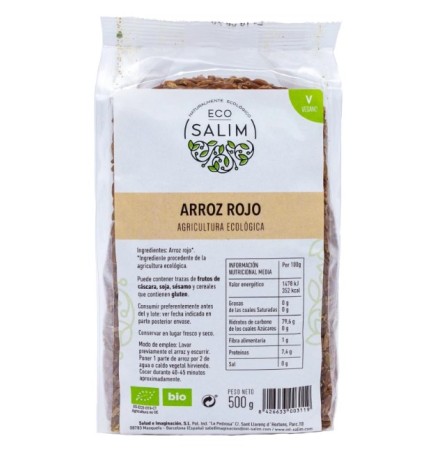 Arroz Rojo Bio 500 Gr Eco Salim
