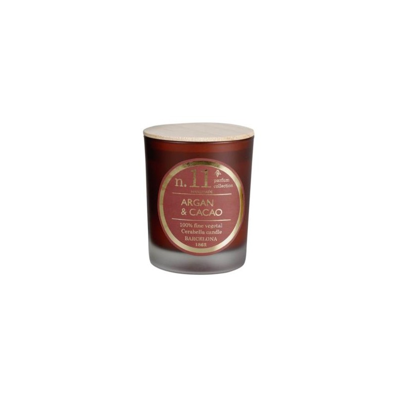 Vela Vaso Perf11 Argan-Cacao 7,5X9Cm 1Ud. Cerabella