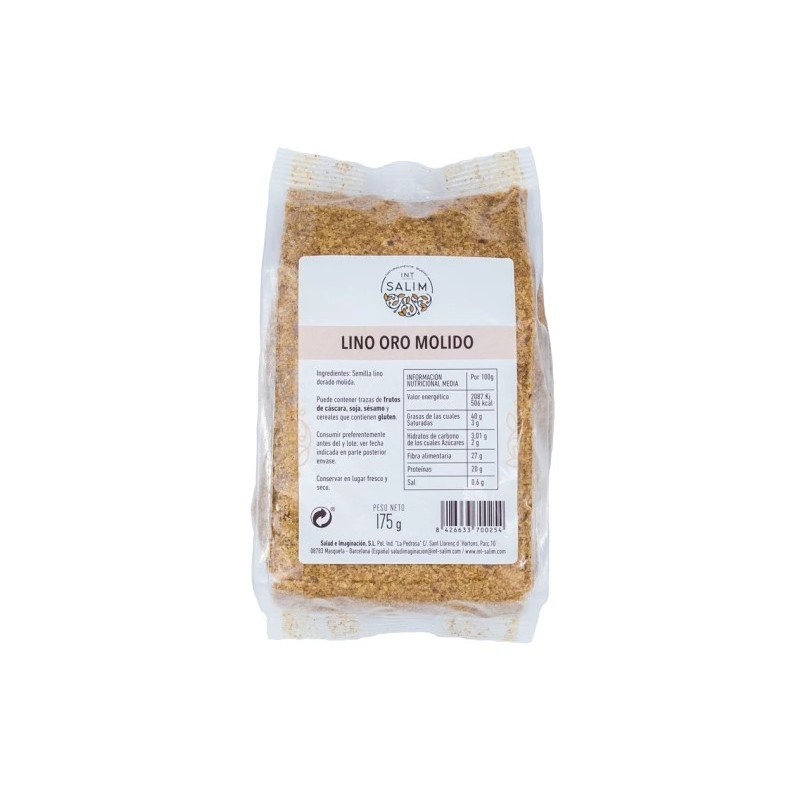 Semilla Lino Oro Molida 175 Gr Int Salim Semilla Lino Oro Molida 175 Gr Int Salim