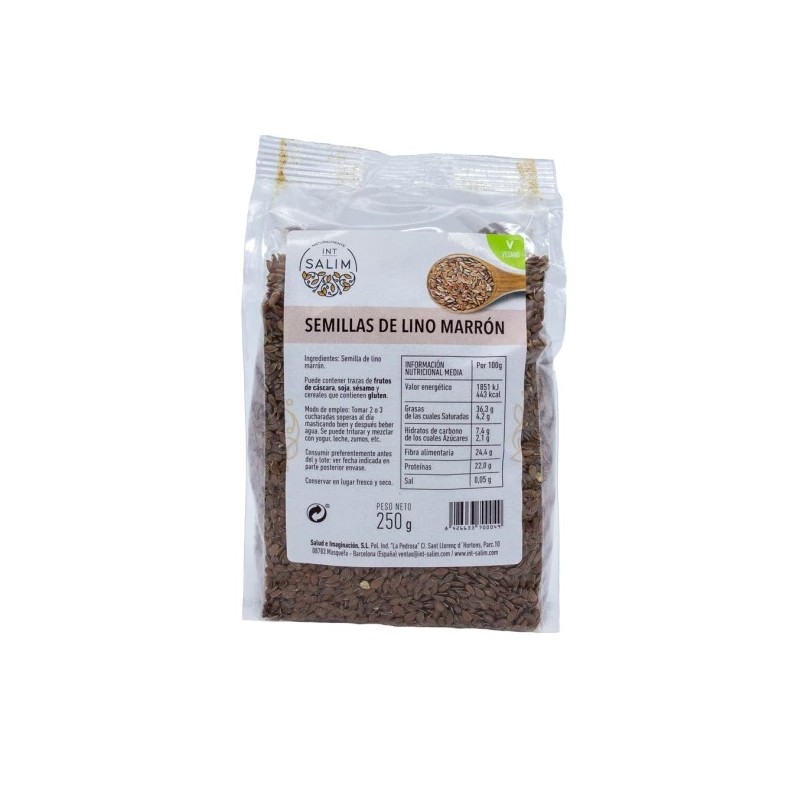 Semilla Lino Marrón 250Gr Int Salim Semilla Lino Marrón 250Gr Int Salim