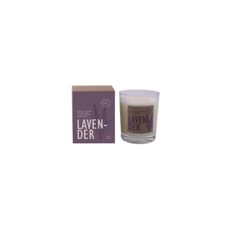 Vela Vaso Botvasl Lavanda 7,5X9Cm 1Ud Cerabella