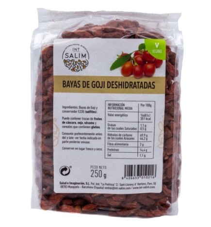 Bayas De Goji 250 Gr Int Salim