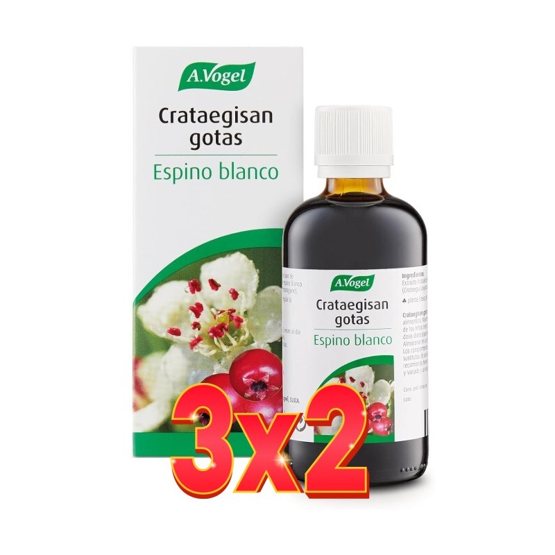 Pack de 3x2 unidades Crataegisan Gotas 100 Ml Vogel