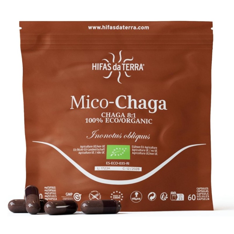 Mico-Chaga+Vit C Eco  Doypack 60 Capsulas Hifas da Terra