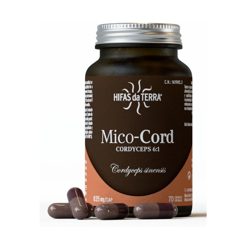 Mico-Cord + Vit C  70 Capsulas Hifas da Terra