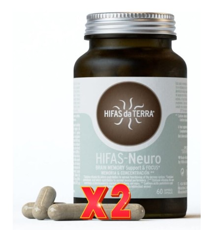 Pack de 2 unidades Hifas-Neuro  60 Capsulas Hifas da Terra