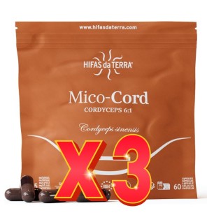 Pack de 3 unidades Mico-Cord+Vit C  Doypack 60 Capsulas Hifas da Terra