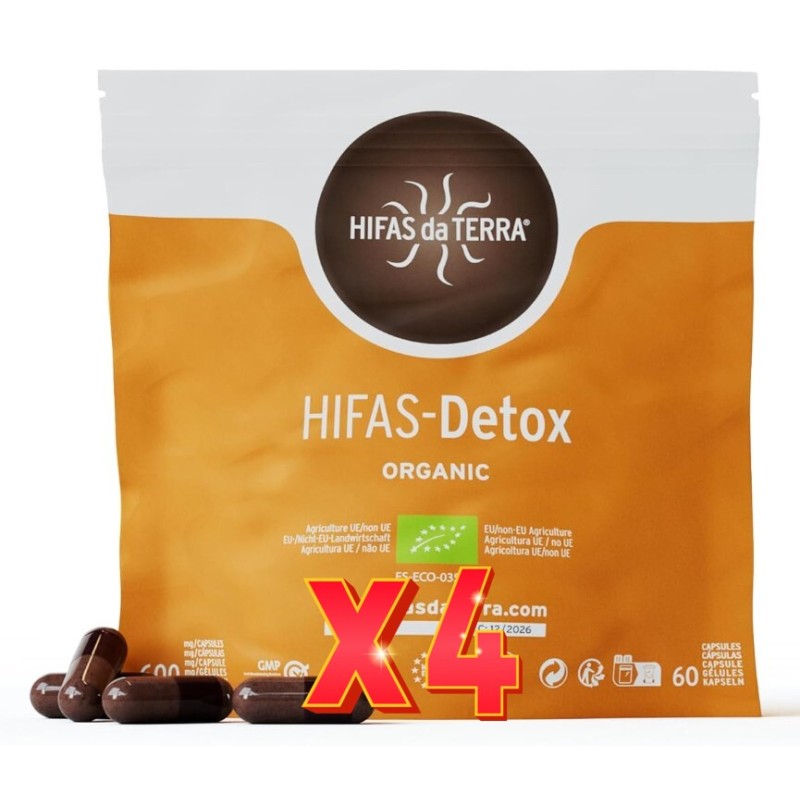 Pack de 4 unidades Hifas-Detox Eco Doypack 60 Capsulas Hifas da Terra Pack de 4 unidades Hifas-Detox Eco Doypack 60 Capsulas Hifas da Terra