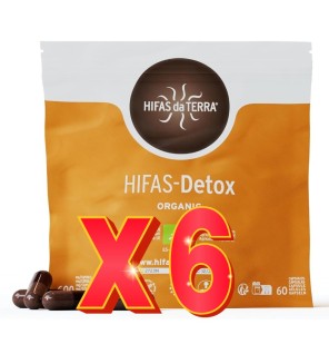 Pack de 6 unidades Hifas-Detox Eco  Doypack 60 Capsulas Hifas da Terra