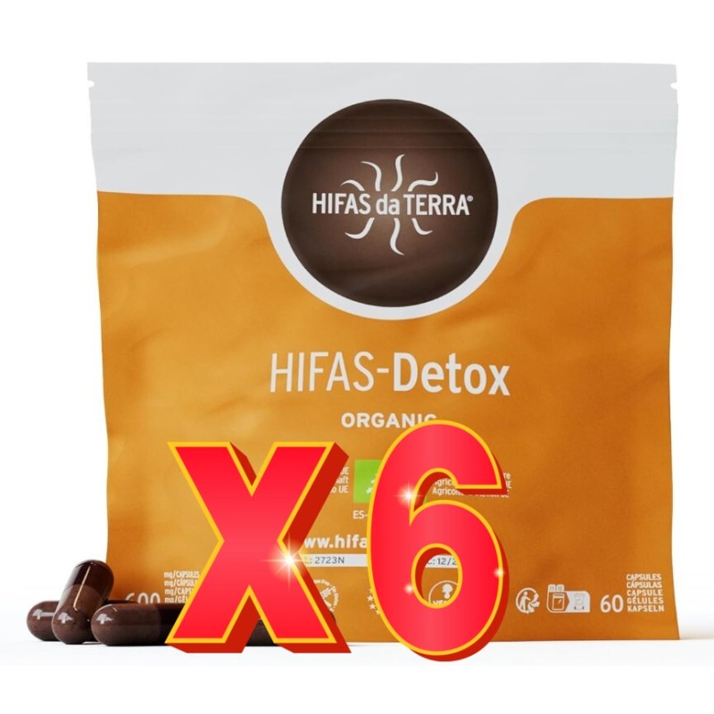 Pack de 6 unidades Hifas-Detox Eco Doypack 60 Capsulas Hifas da Terra Pack de 6 unidades Hifas-Detox Eco Doypack 60 Capsulas Hifas da Terra