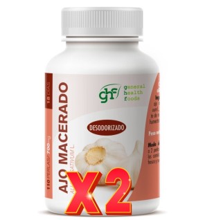 Pack de 2 unidades Ajo Macerado 700Mg 220 Perlas Ghf