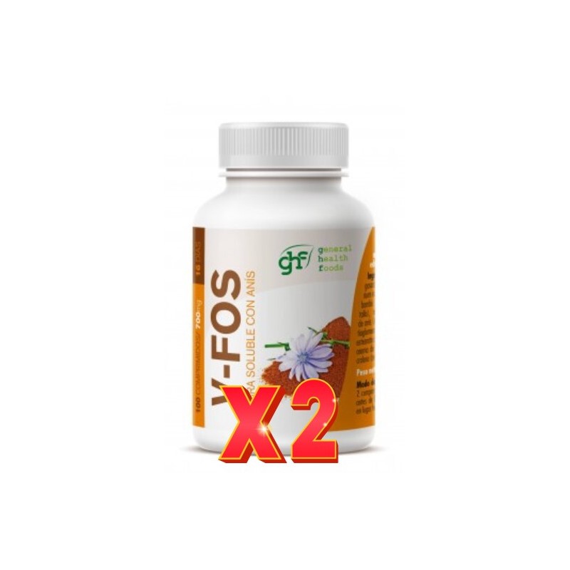 Pack de 2 unidades Vientre Plano 600Mg 100 Comprimidos Ghf