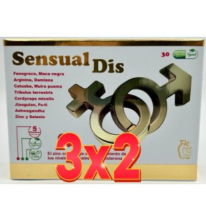 Pack de 3x2 unidades Sensualdís 30 cápsulas Dis
