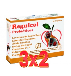 Pack de 3x2 unidades Regulcol 30 cápsulas Dis