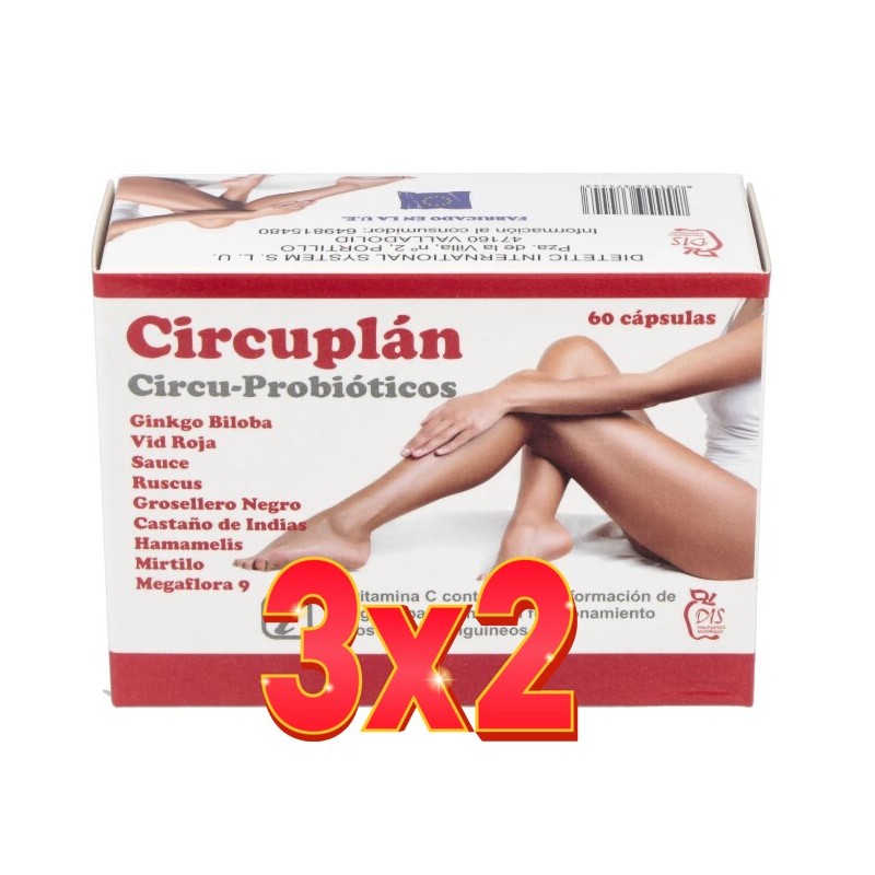 Pack de 3x2 unidades Circuplán Circu- Probiótic 60 cápsulas Dis