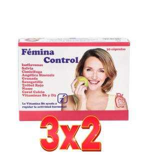 Pack de 3x2 unidades Fémina Control 30 cápsulas Dis