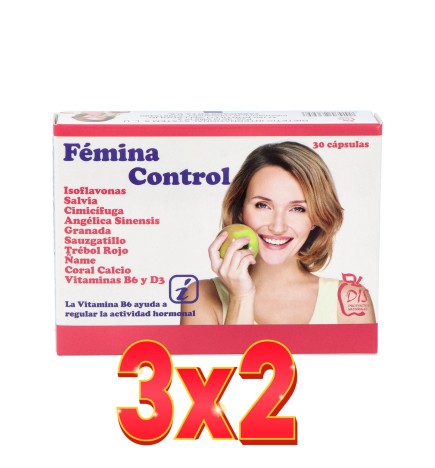 Pack de 3x2 unidades Fémina Control 30 cápsulas Dis