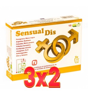 Pack de 3x2 unidades Sensualdís, 15 cápsulas Dis