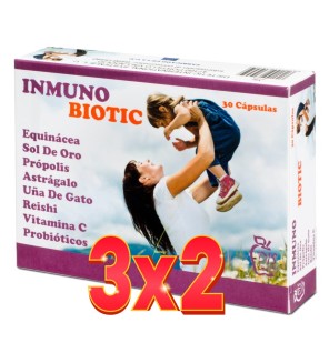 Pack de 3x2 unidades Inmuno Biotics 30 cápsulas Dis