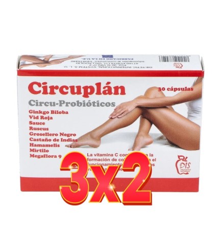 Pack de 3x2 unidades Circuplán Circu- Probiótic 30 cápsulas Dis