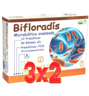 Pack de 3x2 unidades Bifloradís, 30 cáp. Dis