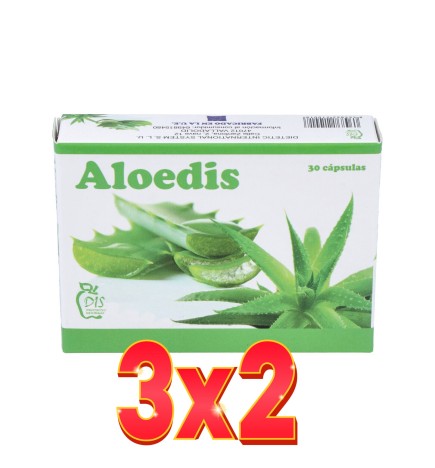 Pack de 3x2 unidades Aloedis 30 cápsulas Dis
