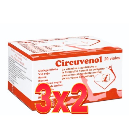 Pack de 3x2 unidades Circuvenol (20 viales de 10 ml) Dis
