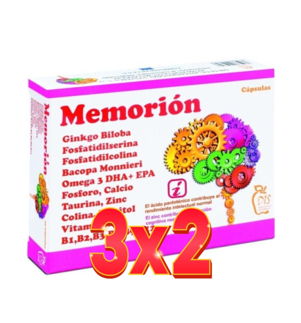 Pack de 3x2 unidades Memorión 60 capsulas Dis