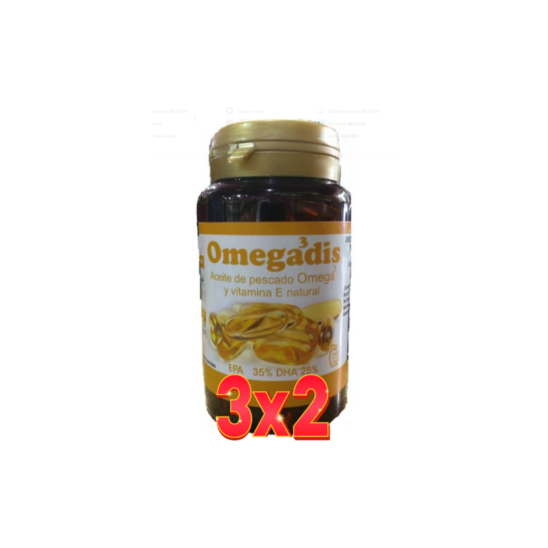 Pack de 3x2 unidades Omegadís Omega3, 60 PERLAS 1500 mg Dis Pack de 3x2 unidades Omegadís Omega3, 60 PERLAS 1500 mg Dis