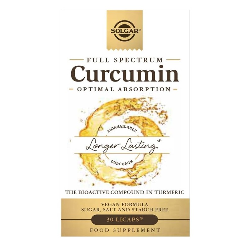 Full Spectrum Cúrcuma 30 Licaps® Solgar Full Spectrum Cúrcuma 30 Licaps® Solgar