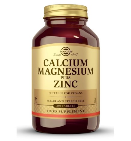 Calcio Magnesio Zinc 250 Comprimidos Solgar
