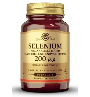 Selenio 200 Mcg 50 Comprimidos Solgar