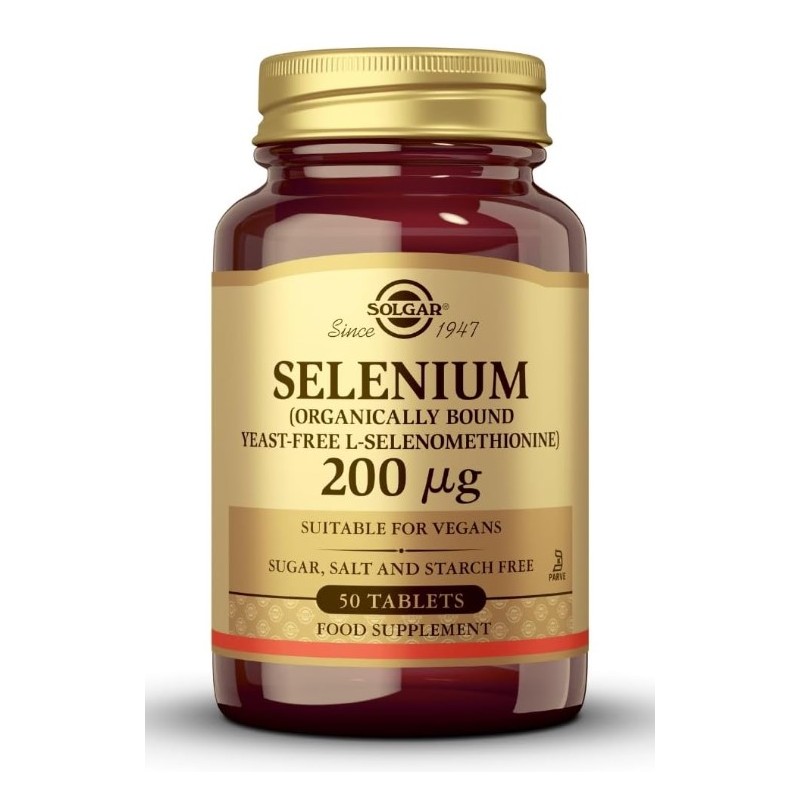 Selenio 200 Mcg 50 Comprimidos Solgar Selenio 200 Mcg 50 Comprimidos Solgar
