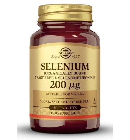 Selenio 200 Mcg 50 Comprimidos Solgar