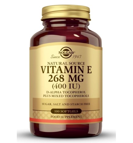 Vitamina E 400 Ui 100 Cápsulas Blandas Solgar