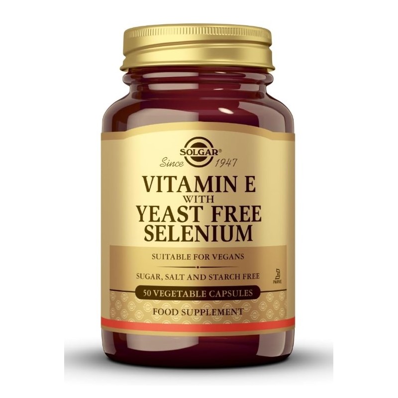 Vitamina E Con Selenio 50 Cápsulas Solgar