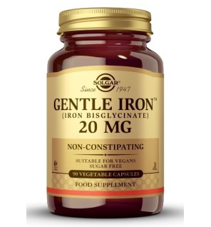 Hierro Gentle 20 Mg 90 Cápsulas Solgar
