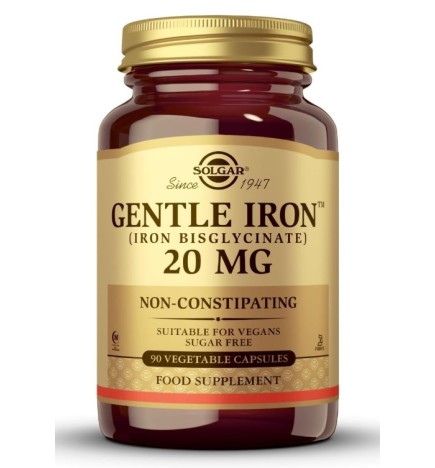 Hierro Gentle 20 Mg 90 Cápsulas Solgar